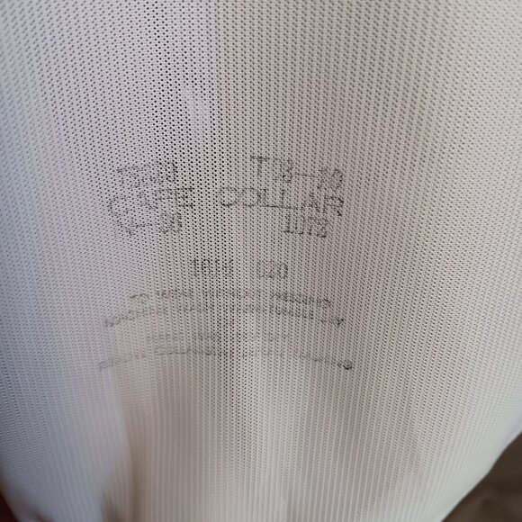 16.5 Large Men's Vintage Sears Perma-Prest 1970's Slinky Nylon Knit Thin - Picture 6 of 8